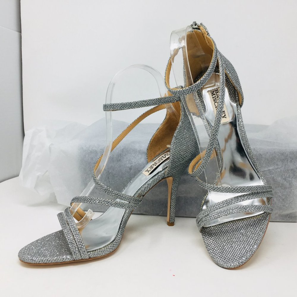 Badgley Mischka Silver Landmark Dress Sandals